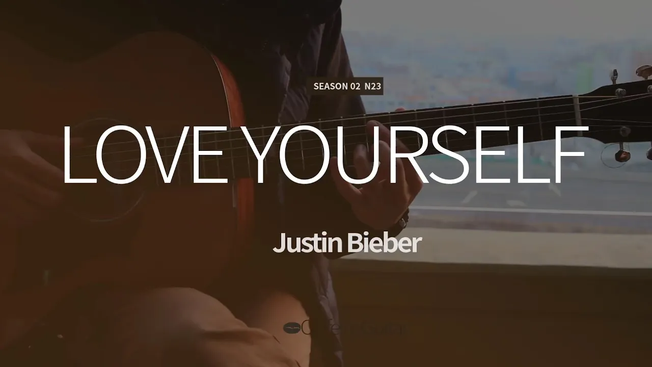 Love Yourself - Justin Bieber | 기타연주, Guitar Cover, Lesson, Chords