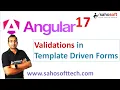 Validations in Template Driven Forms in Angular 17 Angular Forms Angular 17 Tutorials in Hindi