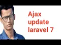 Update Data Using Jquery Ajax PHP And Mysql with laravel 7