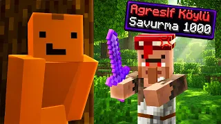 Minecraft'ı Bitiriyorum ama BÜTÜN CANLILAR AGRESİF