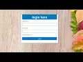 Bootstrap 4 - responsive login form