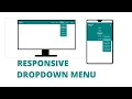 How to make a responsive dropdown menu using html and css only