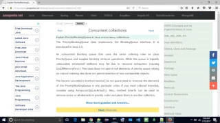 Explain PriorityBlockingQueue in Java concurrency collections javapedia net