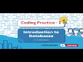 Introduction to Databases coding practice 1