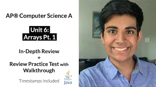 APCS Unit 6 Part 1 Arrays In-Depth Review and Practice Test AP Computer Science A