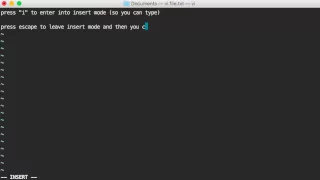 Linux Basics Working with the vi editor