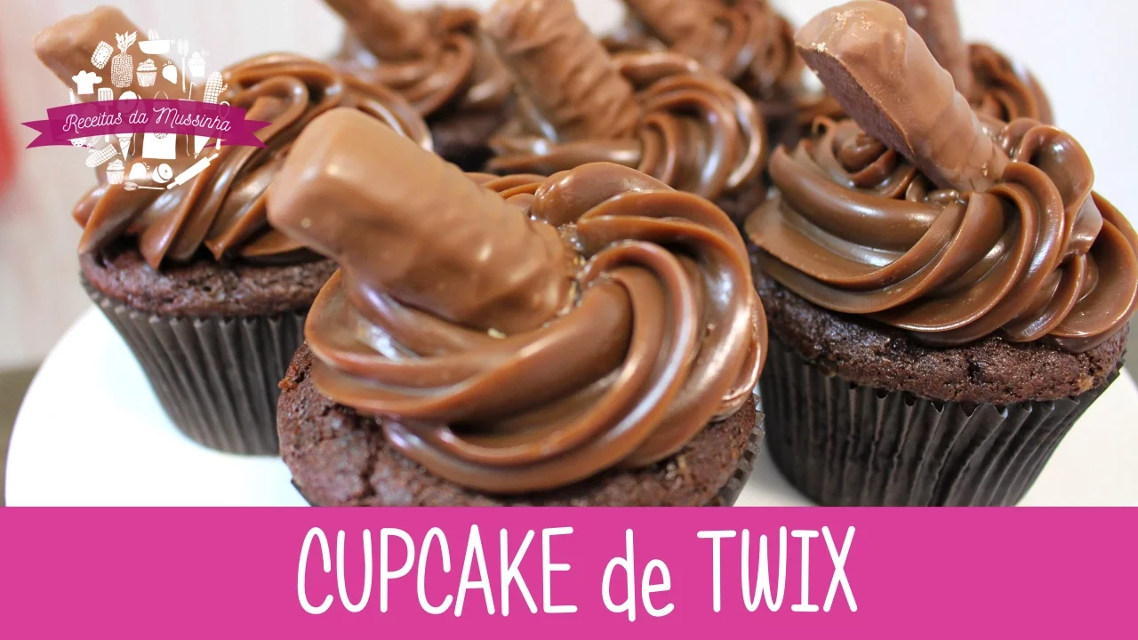CUPCAKE DE TWIX EPISÓDIO 192 RECEITAS DA MUSSINHA