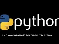 7 - List and its related operations in Python