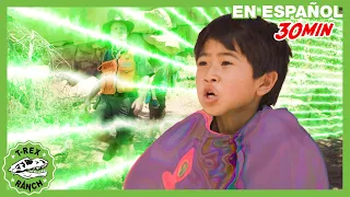 Asher Vuelve Invisible a un Raptor Rebelde 🦖 | 🦖 T-Rex Rancho | Moonbug Kids - Parque en Vivo!