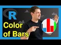 Change Colors of Bars in ggplot2 Barchart in R 2 Examples Barplot Color Using scale - fill