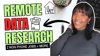 NON PHONE Data Research Job More Part Time Work From Home Jobs 2026