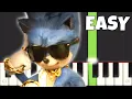 Download Lagu Sonic The Hedgehog 2 - Here Comes the Hotstepper - EASY Piano Tutorial