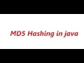 MD5 hashing in java how to do the md5 hashing in java
