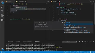 Design Patterns with JavaScript ES56 and Node js from Zero Module Practice