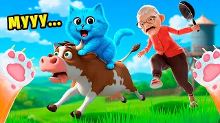 🐱 НЕПОСЛУШНЫЙ КОТ украл КОРОВУ у БАБУЛИ в I Am Cat VR КОТЁНОК ЛАЙК