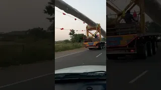 Heavy Equipment Transport On Indian Road TATA Trucks Long Truck 