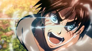 هجوم العمالقة لحظة اسطورية بين ميكاسا وايرين وتحكم إيرين في العمالقة 