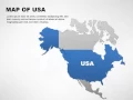 Animated Editable USA Map PowerPoint Template - Highlight States Instantly