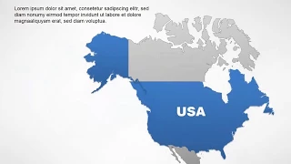Animated Editable USA Map PowerPoint Template - Highlight States Instantly