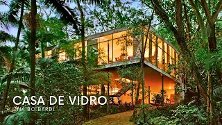 A INCRÍVEL CASA DE VIDRO DE LINA BO BARDI EM SÃO PAULO-SP