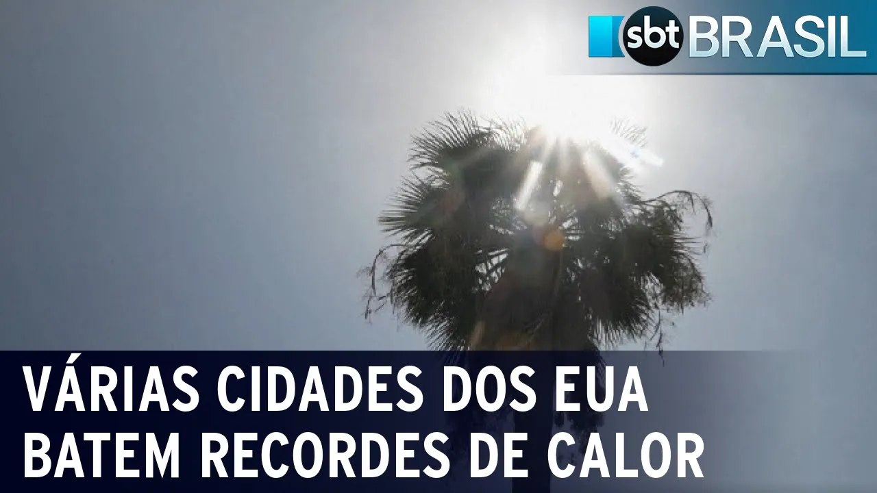 Calor nos Estados Unidos: termômetros ultrapassam a marca de 40ºC | SBT Brasil (31/07/2023)