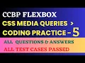 CSS Media Queries Coding Practice 5 FLEXBOX NxtWave CCBP 4 0