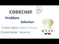 Codechef Problem Adjacent Sum Parity Solution Starters 45 ADSUMPAR
