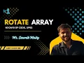 Rotate Array Rotate Array by K Steps Leetcode 189 60 days of Code