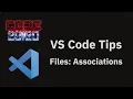 VS Code tips Changing the language mode for a file extension