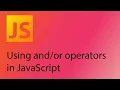JavaScript 2021 Tutorial 17 - Using operators