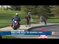 Okemos Public Schools celebrate Bike and Roll to School day