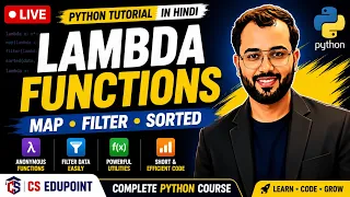 Lambda Functions in Python Explained lambda map filter sorted Python Tutorial
