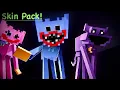 Trying out the poppy playtime Minecraft skin pack