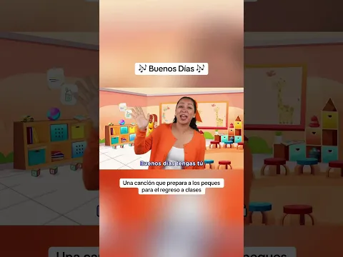 Aprendemos a dar los buenos días, saludar por nombre a los compañeros y elementos de la escuela 🎶🧡