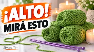 ¡NO TEJAS OTRO SUÉTER SIN VER ESTO! 😍 Un punto precioso en solo 4 vueltas