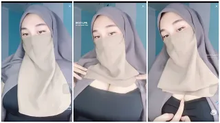  live 6 hijab cadar live pamer belahan mulus