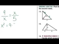 Geometry Similar Right Triangles