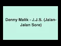 Denny Malik - J.J.S. (Jalan-Jalan Sore)