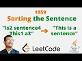 1859 Sorting the Sentence Java Easy explanation
