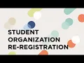 CSUF Student Organization Re-Registration Process