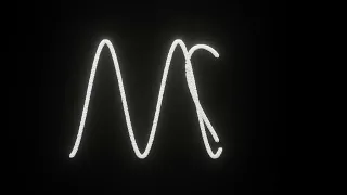 M Letter Heart shape using math formulas Python programming and Blender 3D
