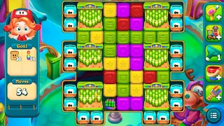 toy blast level 574 obstacles 30 toast and 60 green bowling pins must make green matches beside
