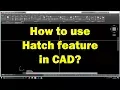AutoCAD tutorial Hatch in CAD