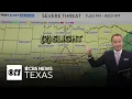 Severe storm threat returns Tuesday for North Texas with hail flooding risk