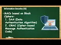 Data Authentication Algorithm DAA CMAC IS - 6 4