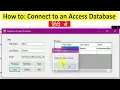 How to Connect Access Database to VB Net Connect Ms Access Database with Visual Studio