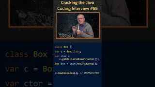 Creating an instance of a Class using the Reflection API - Cracking the Java Coding Interview