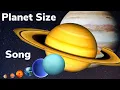 Planet Size Comparison Song Planets of the Solar System for Kids - Planets Sizes Compared to Earth