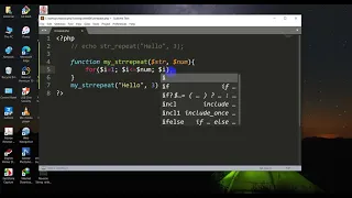 Repeat String without built in function in php