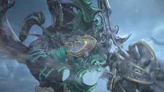 Illidan VS Arthas Fight Cinematic Warcraft III Reforged 